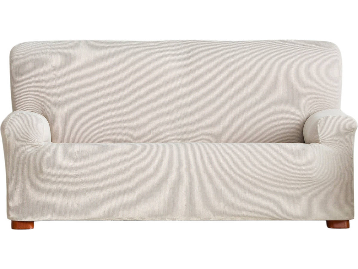 Funda de Sofá Tejido Elástico TODOPARAMICASA Ulises Blanco (2 Plazas - 170 cm)
