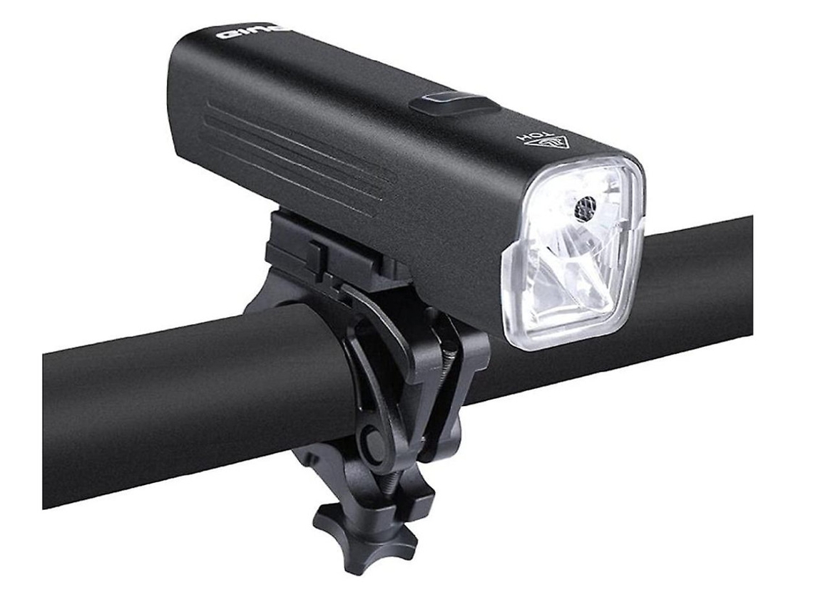 YIZHOOD Luz de bicicleta de aluminio ultraligera 4800 mAh Faro de bicicleta de montaña DES809 (negro)