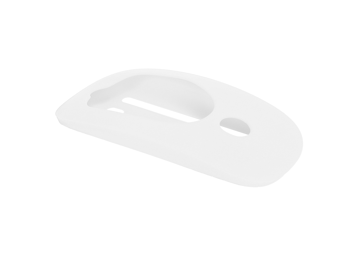 Capa De Silicone Para Mouse Os X 1/2 Protetora Confortável Removível Pele Branca