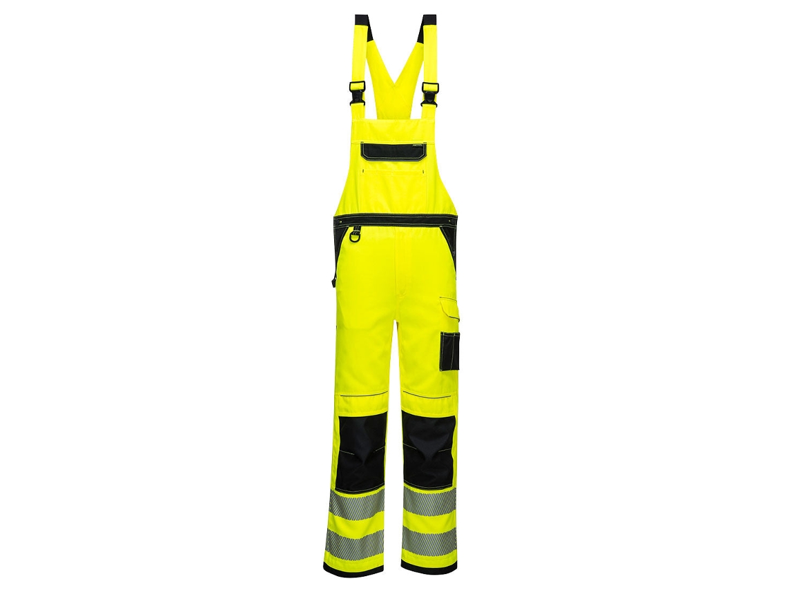 Mono de alta visibilidad PW3 - Seguridad y comodidad Amarillo Negro / XXL