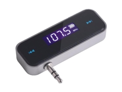 El Mini Transmisor Inalámbrico Fm Para Coche Ykn Transmite Música Desde Dispositivos Con Conector De 3,5 Mm A La Radio Del Coche.