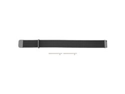 Pulseira De Relógio De Malha Metálica 20mm Aço Inoxidável Para Galaxy Watch Vivoactive Amazfit Gts 2 Mini Preta
