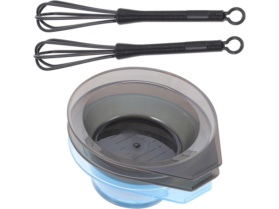 Conjunto De 5 Peças De Tigelas Para Tingir Cabelo Em Plástico Transparente, Fáceis De Usar.