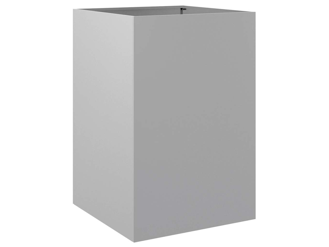 Jardinera VIDAXL Plateado Acero (52x48x75cm)