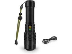 Linterna LED recargable superbrillante con 7 modos y alto rendimiento de lúmenes. Potente linterna táctica para camping y emergencias. Pre Yunzii