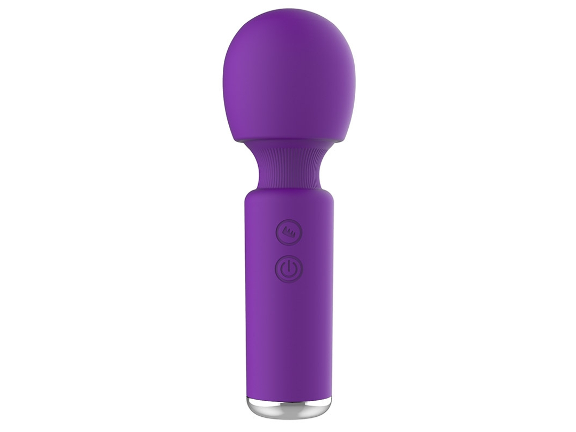 Mini vibrador de masaje de silicona de 10 frecuencias para mujer (púrpura) YIZHOOD