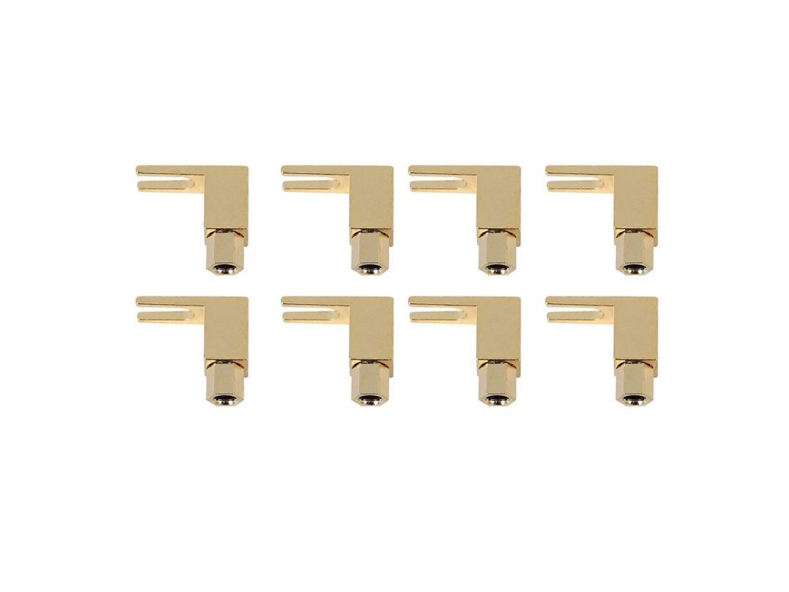 Pack 8 adaptadores banana de alta calidad para pá/cable altavoz. Conector de repuesto.