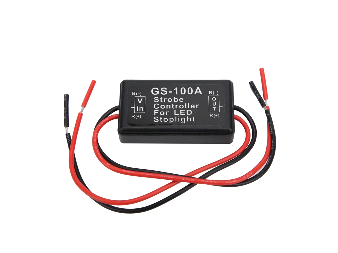 Módulo De Control De Destello Led Para Luces De Freno Gs-100a 12-24vdc Estroboscópico