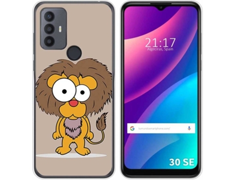 Carcasa para TCL 30 SE TUMUNDOSMARTPHONE Dibujos Leon Multicolor