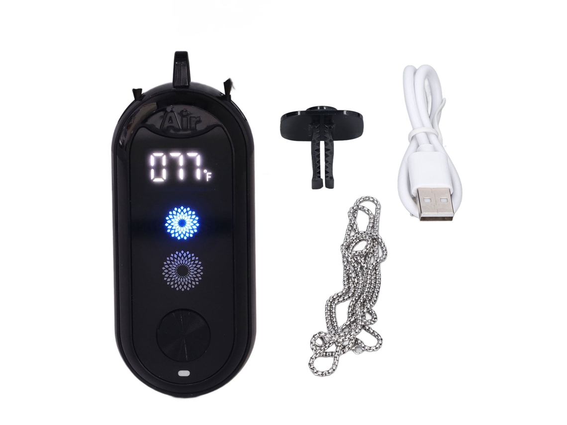 Purificador De Aire Portátil Con Generador De Iones Negativos, Portátil Y Recargable Por Usb.