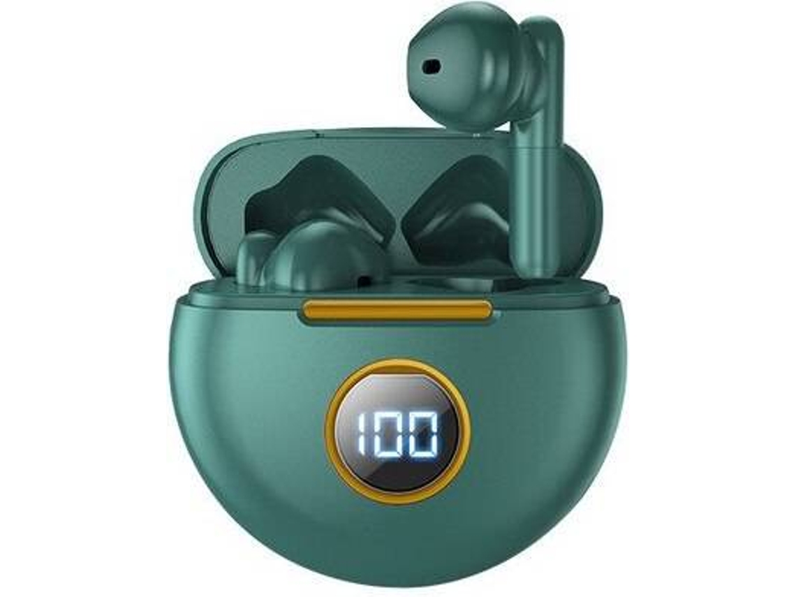Auriculares Azultooth True Inalámbrico J88-1 (In Ear - Micrófono - Verde)