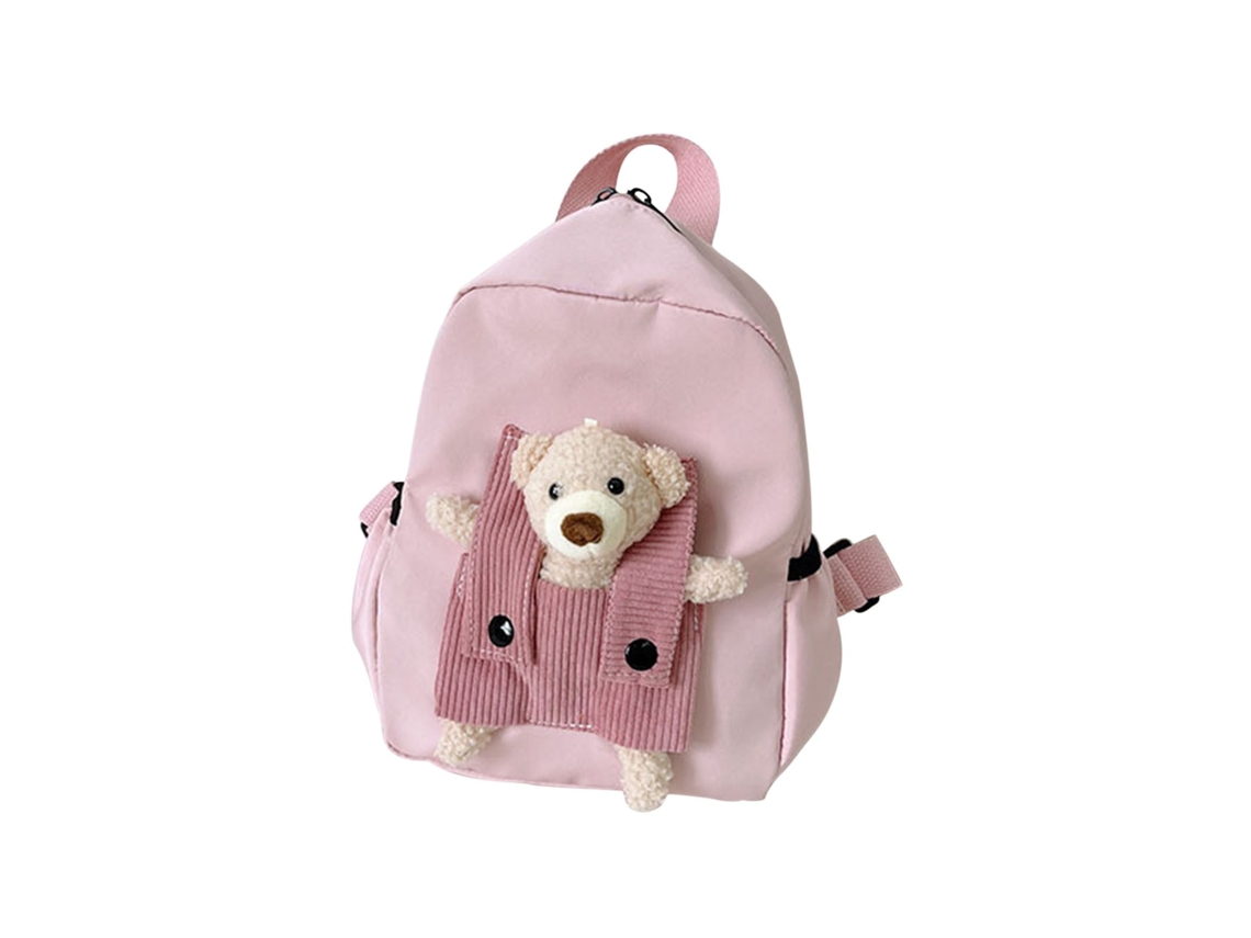  Mochila de Estudante DIGITALLAB Para Niños, Linda Caricatura, Fácil De Llevar, Peso Ligero (Rosa)