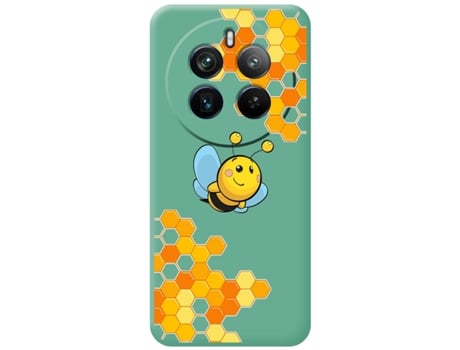 Funda Diseño Abeja para Realme 12 Pro 5G / 12 Pro Plus 5G TUMUNDOSMARTPHONE Silicona Líquida Verde