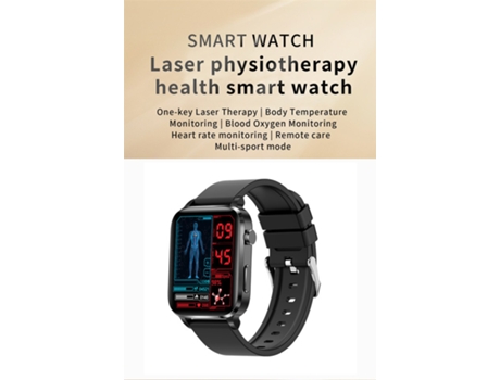 Smartwatch CHRONUS F100 Frecuencia Cardiaca Pressão Arterial Monitor de Sono para Android y iPhone Negro