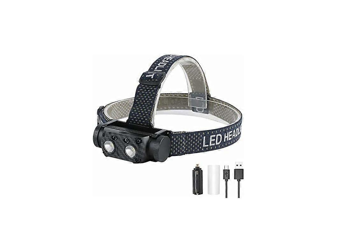 Faráol Frontal Recarregável Potente 2000 Lúmens Xml L2 Led Sensor Movimiento