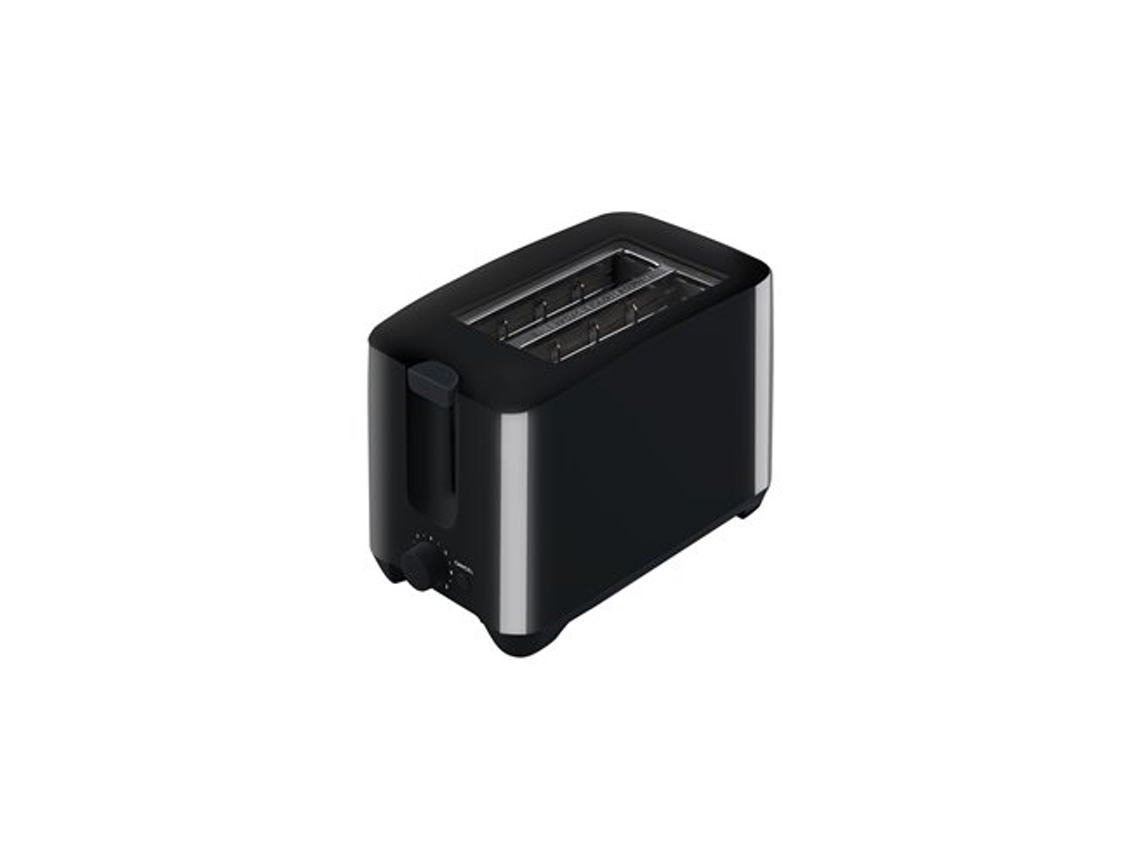 Tostadora De Plástico Kuken 750w Con 2 Slots Negra
