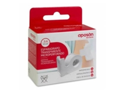Cinta adhesiva microperforada transparente Aposan 5x2,5cm