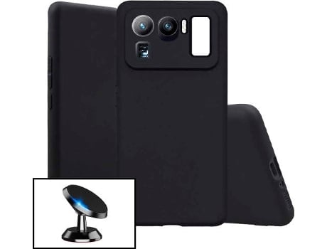Kit Soporte Magnético + Carcasa Xiaomi Mi 11 Ultra PHONECARE Silicona Negro
