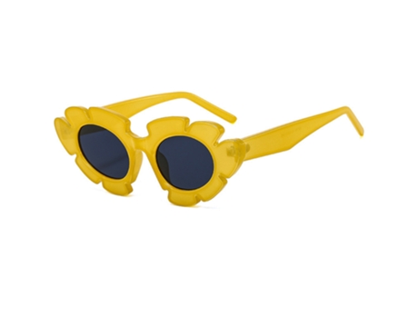 Gafas Poligonales Girasol-Marco Amarillo Film Gris Gafas Poligonales Girasol-Marco Amarillo Film Gris JEIIBRZUI