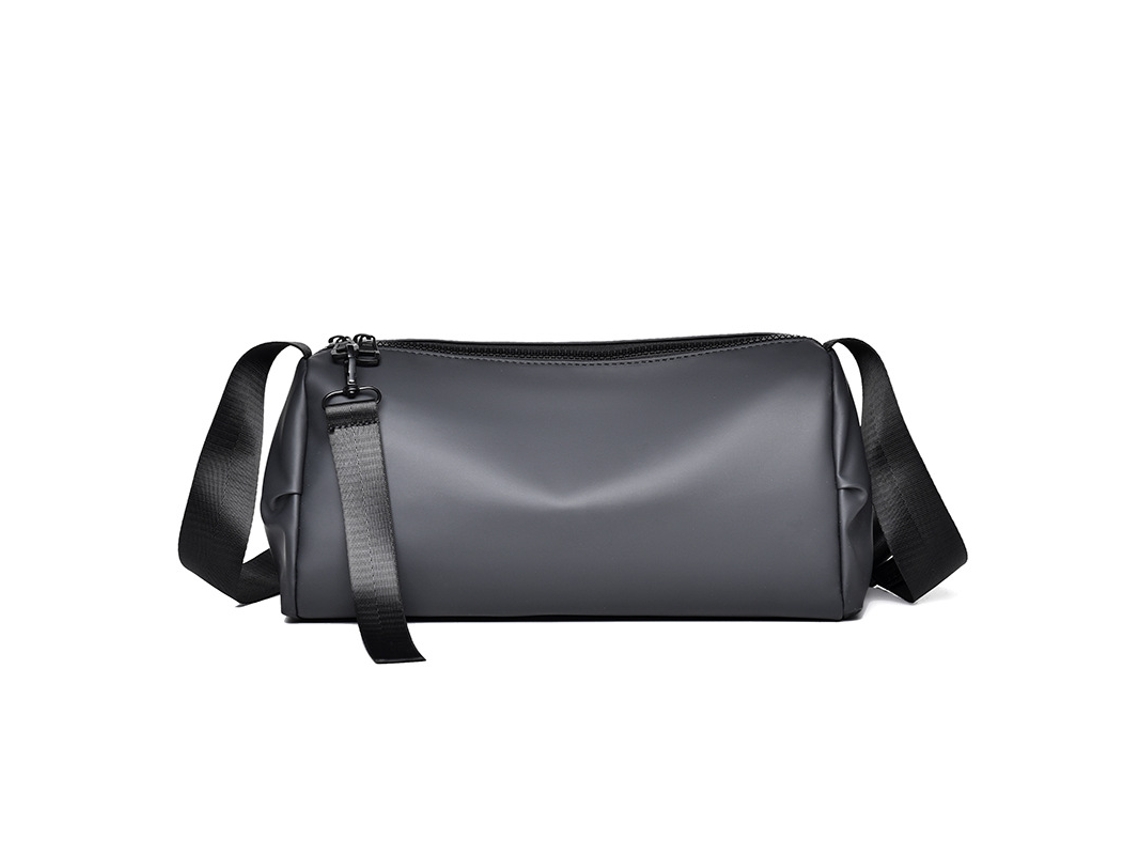 Bolso de hombro para hombre (gris), diseño sencillo, gran capacidad, moderno y versátil.