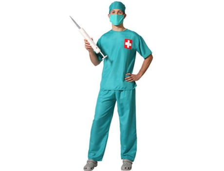 Disfraz de Hombre ATOSA azul doctor mangas cortas (Tam: M/L)