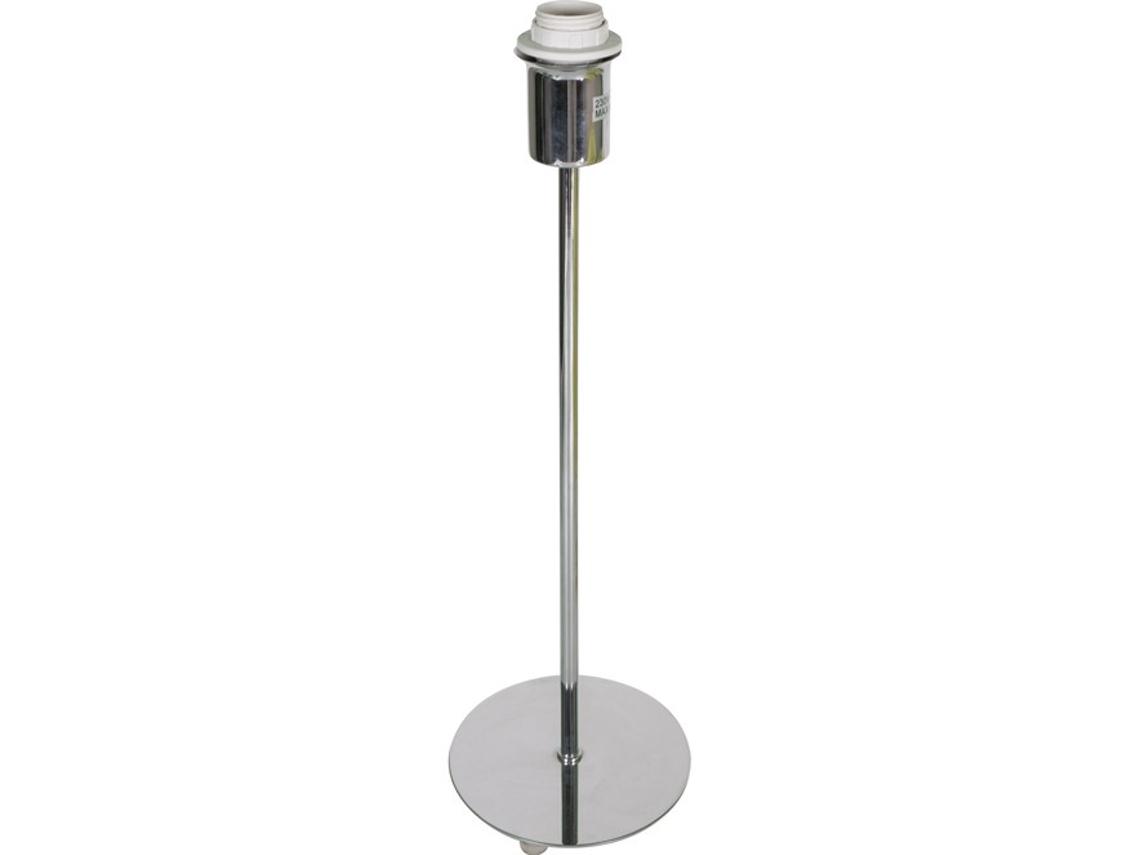 Base para Lámpara de Mesa Pic Redondo 1Xe14 Alt.42Xd.13Cm Cromado FERRIMEX