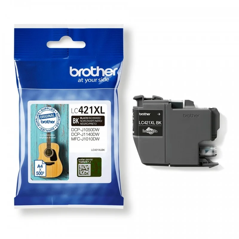 Cartucho de Tinta BROTHER LC421XLBK Negro