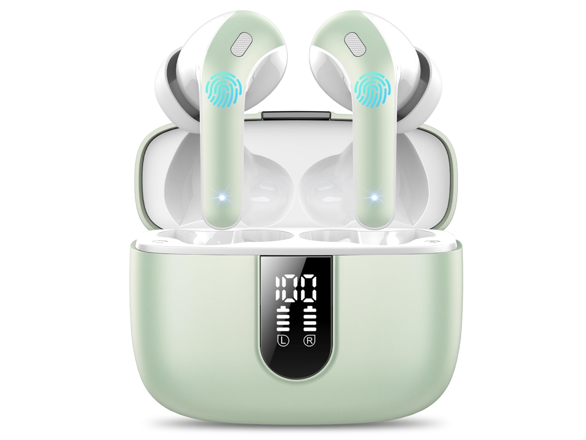 Auriculares Bluetooth, Bluetooth 5.3, 50 Horas De Reproducción, Clasificación De Resistencia Al Agua Ipx7 (verde).
