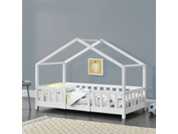 Estructura de Cama Infantil [EN.CASA] (Blanco - Madera - 80x160cm)