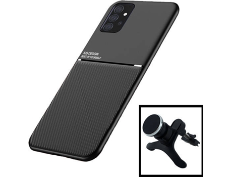 Carcasa + Soporte Magnético Reforzado Samsung Galaxy A72 5G PHONECARE Magnetic Lux Negro
