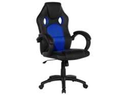 Silla de oficina BELIANI Fighter de Piel sintética Negro 65x65x115
