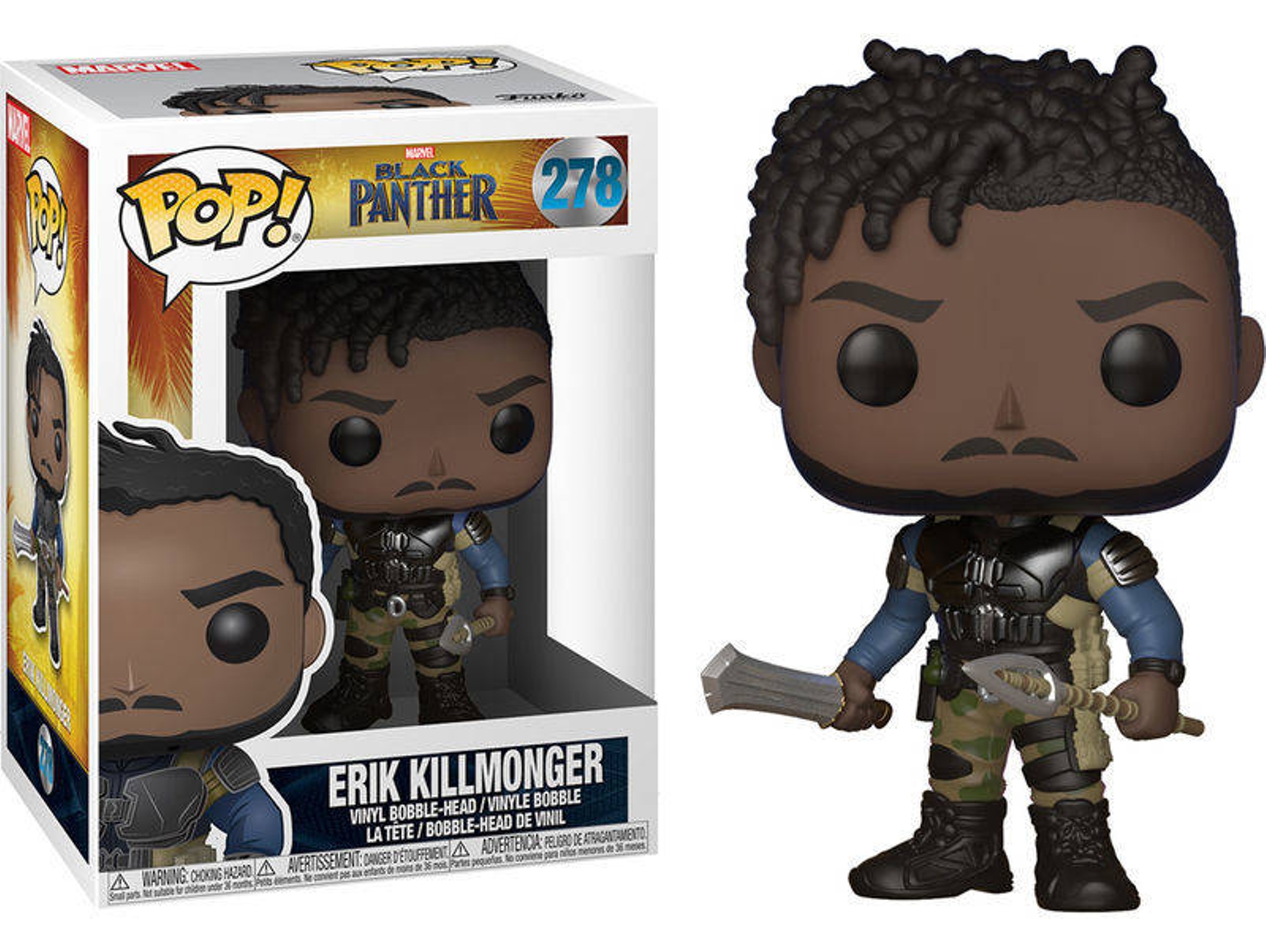Figura FUNKO POP! Marvel Black Panther Killmonger