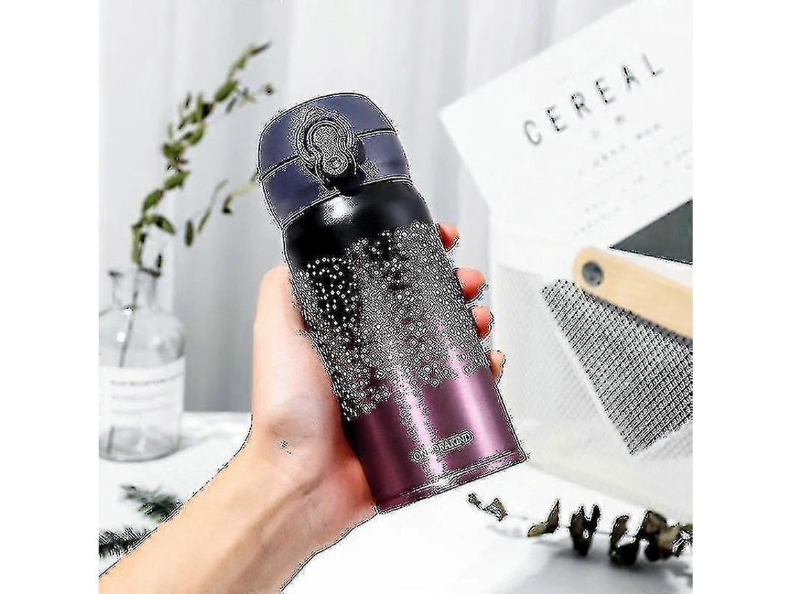 Botella térmica de acero inoxidable de 350 ml para café, té, leche, viajes y bicicletas eléctricas.