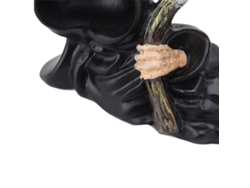 Baok-sculpture park estatua de resina figura decorativa gótica de escritorio con guadaña para tumbarse fiesta de Halloween