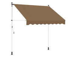 Vidaxl Toldo Retráctil Manual Beige 250 Cm