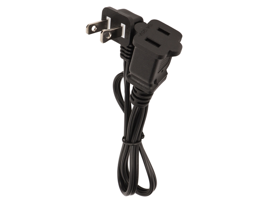 Cable De Alimentación Nema 5-15p Macho A Nema 5-15r Hembra, Extensión De 0,5 M, 10 A, Pvc Duradero.