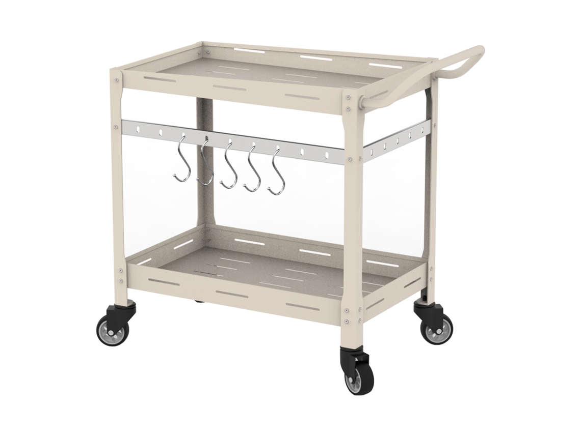 Carrito de servicio para exterior Bard Steel 72x77x38 cm Champagne Casapro