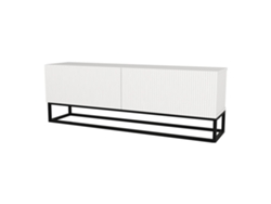 Mueble de TV Verpsboga 2 Puertas Base Larga 135x32x47 cm Blanco [EN.CASA]