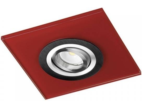Lámpara de Techo CRISTALRECORD Class (Rojo - GU10 - Máx. 50W - Aluminio - Cristal)