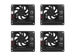 Juego De 4 Ventiladores Para Raspberry Pi 4 Con 3 Velocidades Ajustables Y 40 Mm De Diámetro.