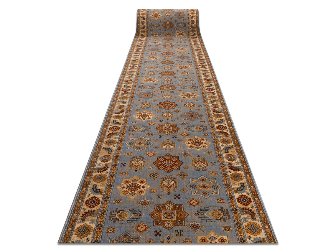 Alfombra De Pasillo Keshan 7683/53544 Marco, Oriental Azul / Beige 90cm
