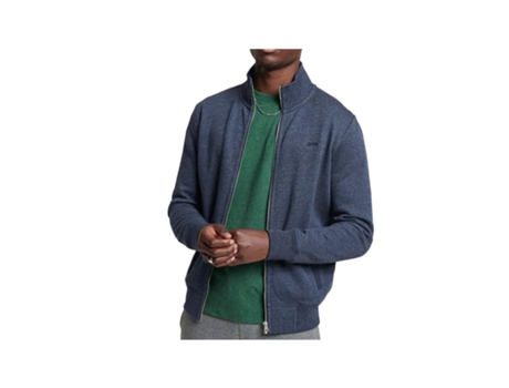 Chaleco de Hombre SUPERDRY Core Classic Zip Algodón Azul (S)
