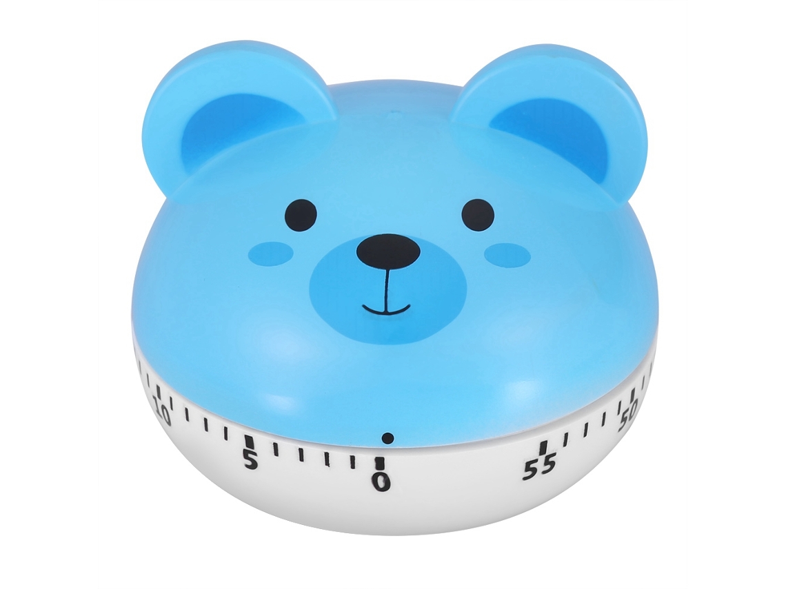VVJIJILLY Temporizador de cozinha mecânico em formato de animal azul (urso azul)