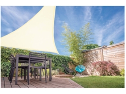 Toldo Vela AMBIANCE Triangulo Crema (3.6x3.6x3.6mts)