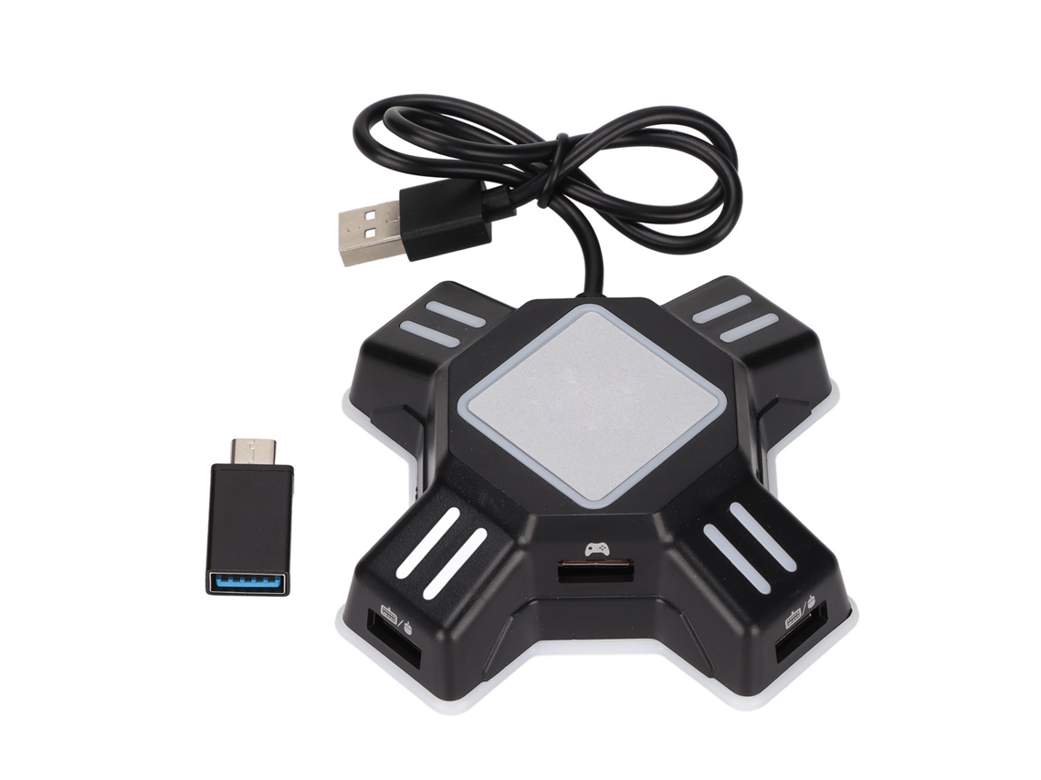 Adaptador Usb Para Teclado Y Ratón Kx Keyboard Mouse Converter Para Ps4, Switch, Ps3 Y Xbox One (negro)