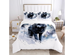 Juego Ropa Cama Diseño Niños Adolescentes Funda Nórdica Almohada Material Microfibra Color Juego 140x200 Cm