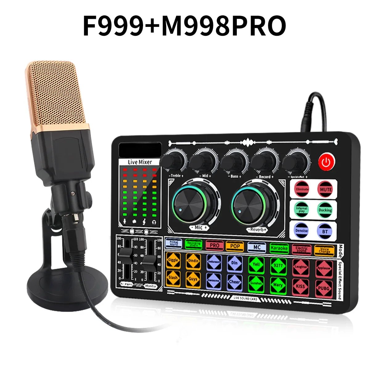 Micrófono De Condensador, Ideal Para Karaoke Y Podcasts.