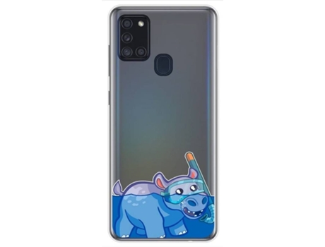 Carcasa Samsung Galaxy A21s TUMUNDOSMARTPHONE Dibujos Transparente Multicolor