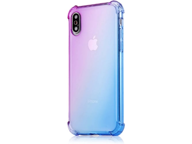Funda iPhone 7, 8 Plus WJS Gradient Shock Absorption Azul