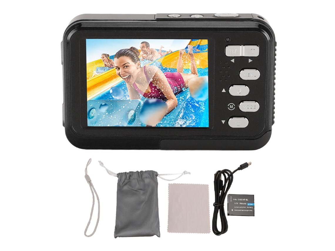 Cámaras Subacuáticas Multifunción 4k De 48 Mp, Enfoque Automático De Alta Definición, Pantallas Duales, Cámara Para Selfies Subacuáticas De 11 Pies D